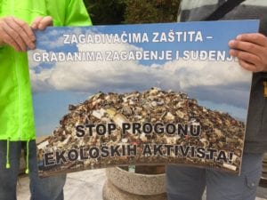 ekoloski aktivisti protest krivaja