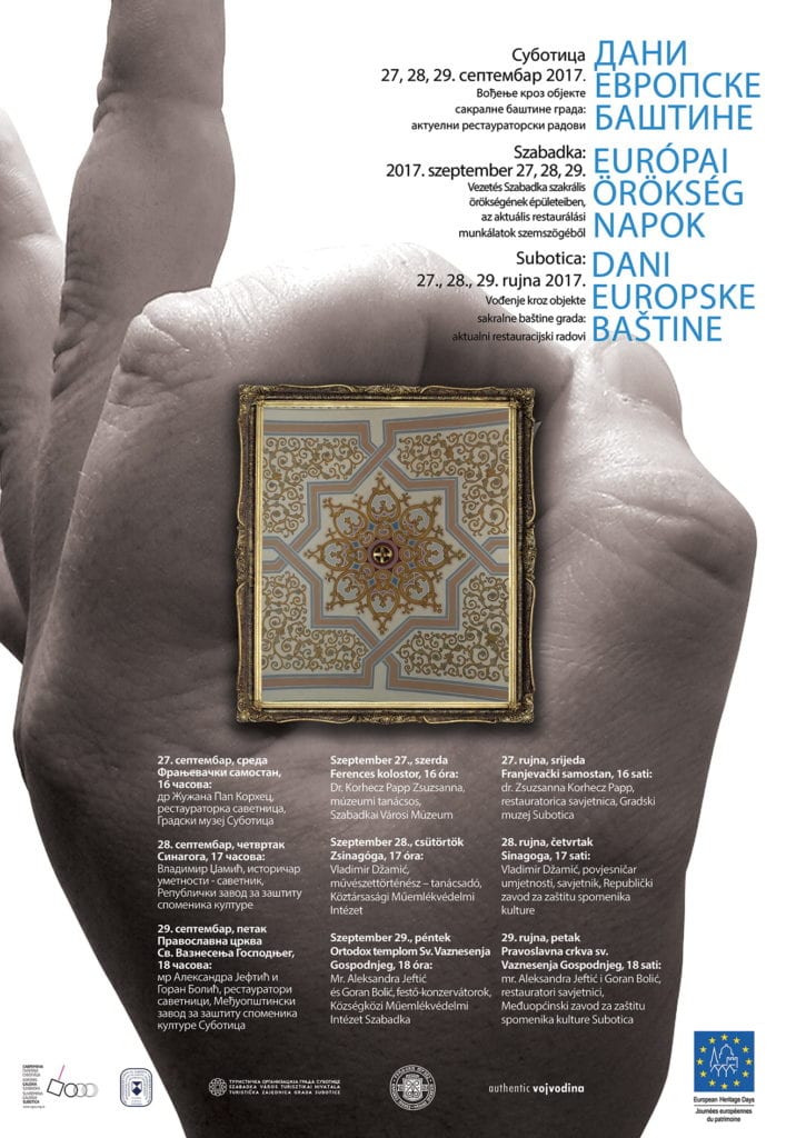 DANI EVROPSKE BAŠTINE OD 27. DO 29. SEPTEMBRA U SUBOTICI