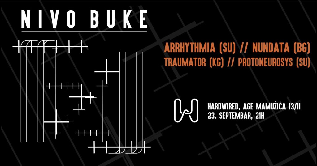 Hardwired: “Nivo buke”, mini-festival nekonvencionalne elektronske muzike, u petak, 23. septembra