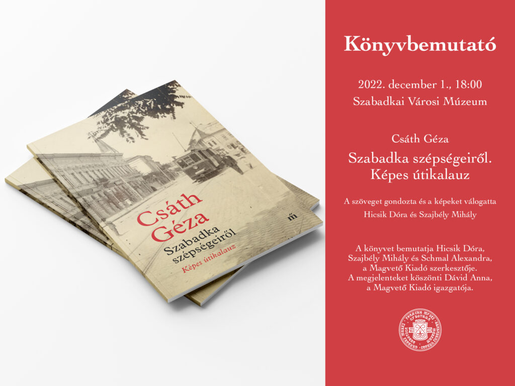 Gradski muzej Subotica: Promocija knjige Geze Čata u četvrtak, 1. decembra