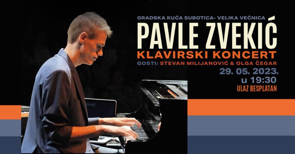 Klavirski koncert Pavla Zvekića u subotičkoj Gradskoj kući