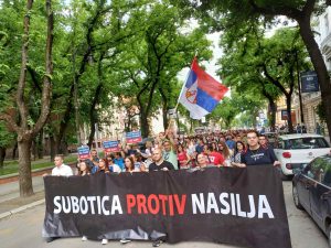 Protest Subotica protiv nasilja