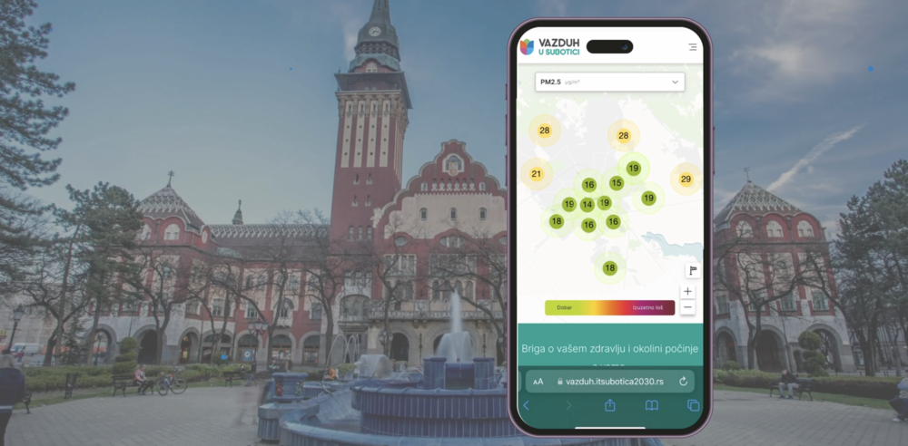 IT Subotica 2030 pokrenula novu onlajn platformu za praćenje kvaliteta vazduha u Subotici