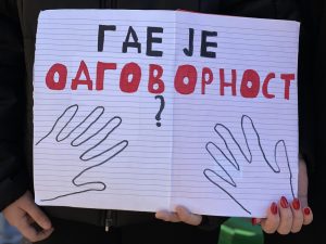 ruke su vam krvave protest