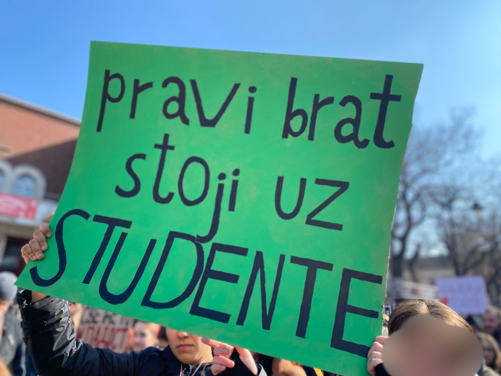 Studenti u blokadi najavljuju: Blokada ulice Đure Đakovića u petak, 28. februara
