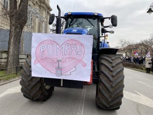 studenti protest traktori