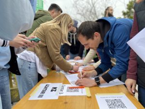 zbor protest studenti