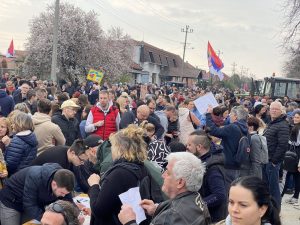 zbor protest studenti