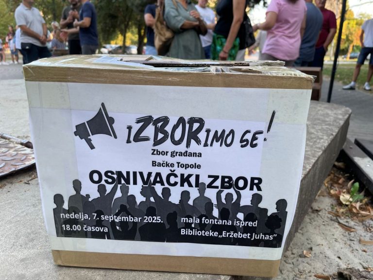 Bačkotopolski zbor građana tribinom “Pripremi se!” u subotu obeležava šest meseci od osnivanja