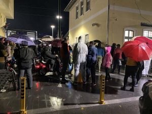 protest Zeleznicka stanica