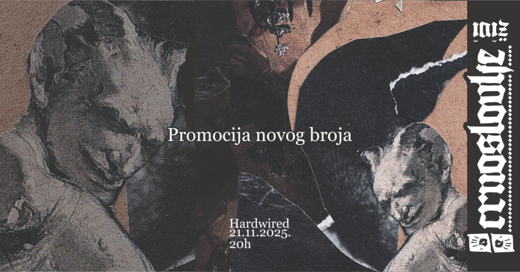 Subotička promocija fanzina “Crnoslovlje” u petak, 21. novembra u prostoru Hardwired