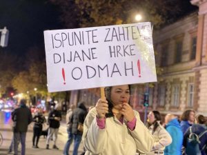 Dijana Hrka protest