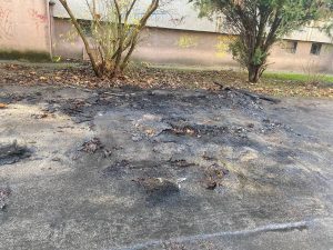 OJT zapaljen auto tuzeteljka