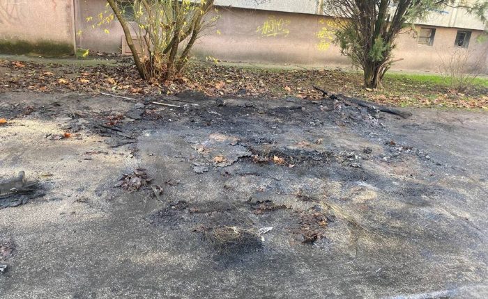 OJT zapaljen auto tuzeteljka